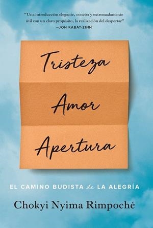 TRISTEZA, AMOR, APERTURA | 9788412088441 | NYIMA RINPOCHE, CHOKYI