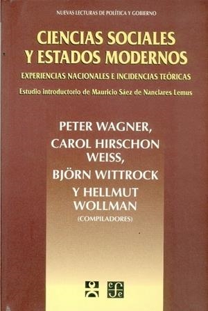 CIENCIAS SOCIALES Y ESTADOS MODERNOS | 9789681649685 | HIRSCHON, C. / WITTROCK, B. / WOLLMAN. H.