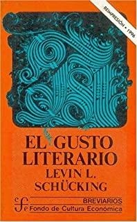 GUSTO LITERARIO, EL | 9789681600136 | SCHÜCKING, LEVIN L.