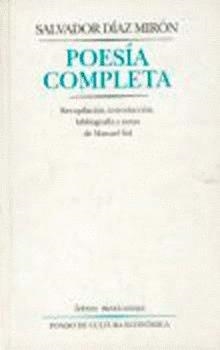 POESÍA COMPLETA | 9789681645182 | DÍAZ MIRÓN, SALVADOR