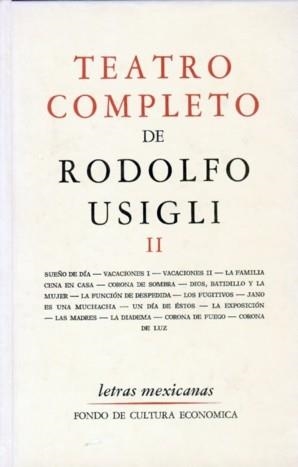 TEATRO COMPLETO, II | 9789681602024 | USIGLI, RODOLFO