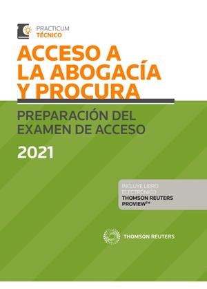 ACCESO A LA ABOGACIA Y PROCURA PREPARACION DEL EXAMEN DE ACCESO 2021 | 9788413089683 | PALOMAR OLMEDA, ALBERTO