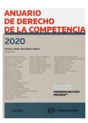 ANUARIO DE DERECHO DE LA COMPETENCIA 2020 (DUO) | 9788413460871 | RECUERDA GIRELA