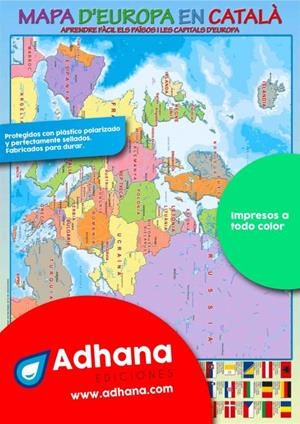 MAPA-PÒSTER D'EUROPA EN CATALÀ | 8436005168070