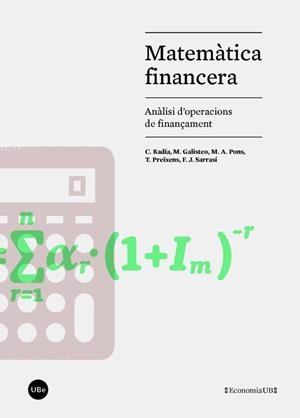 MATEMÀTICA FINANCERA | 9788447539093 | VARIOS AUTORES