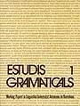 ESTUDIS GRAMATICALS I | 9788474881158 | DEPARTAMENT DE FILOLOGIA HISPÀNICA