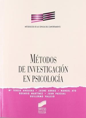 MÉTODOS DE INVESTIGACIÓN EN PSICOLOGÍA | 9788477382843 | ARNAU I GRAS, JAUME
