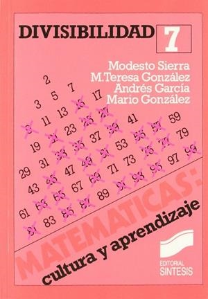 DIVISIBILIDAD | 9788477380641 | SIERRA VÁZQUEZ, MODESTO