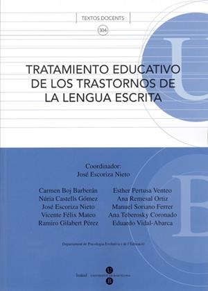 TRATAMIENTO EDUCATIVO DE LOS TRASTORNOS DE LA LENGUA ESCRITA | 9788447529827 | ESCORIZA NIETO, JOSÉ