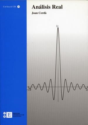 ANÁLISIS REAL | 9788483381694 | CERDÀ MARTÍN, JOAN LLUÍS