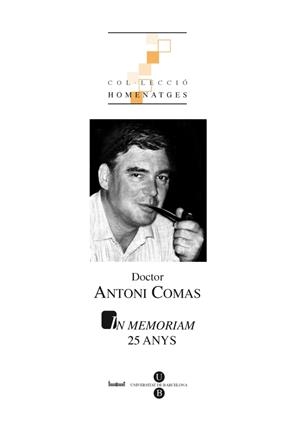 DOCTOR ANTONI COMAS. IN MEMORIAM 25 ANYS (LLIBRE +CD) | 9788447533589 | BOVER I FONT, AUGUST