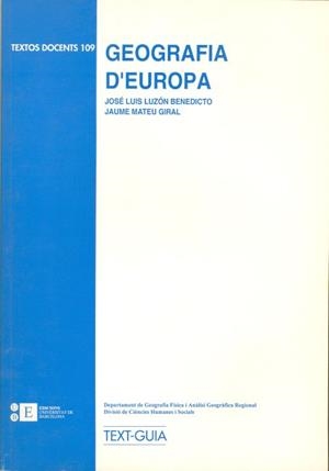 GEOGRAFIA D'EUROPA | 9788489829275 | LUZÓN BENEDICTO, JOSÉ LUIS / MATEU GIRAL, JAUME