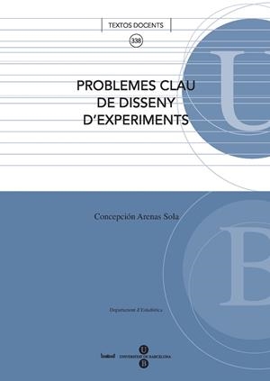 PROBLEMES CLAU DE DISSENY D'EXPERIMENTS | 9788447532674 | ARENAS SOLA, CONCEPCIÓN