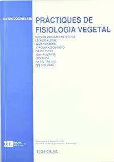 PRÀCTIQUES DE FISIOLOGIA VEGETAL | 9788483380581 | ARANDA FRATTAROLA, XAVIER / BERGARECHE MANTULIZ, MARÍA DEL CARMEN / ALEGRE BATLLE, LEONOR