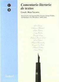 COMENTARIO LITERARIO DE TEXTOS | 9788447508891 | NAVARRO DURÁN, ROSA