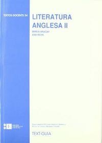 LITERATURA ANGLESA II -EN ANGLÈS- | 9788483380758 | MOYA GUTIERREZ, ANA SOFIA / ARAGAY I SASTRE, MIREIA