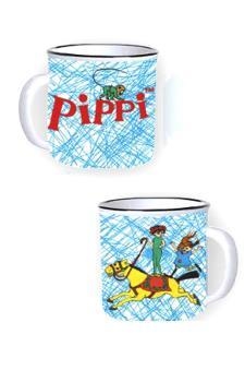 TAZA PIPPI CALZASLARGAS CON RAYAS AZULES | 8437020229111