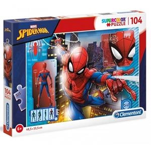 PUZZLE SUPERCOLOR MARVEL SPIDERMAN 104 PIEZAS | 8005125271184