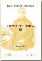 PREMSA PERIÒDICA III | 9788486574482 | BERNAT I BALDOVÍ, JOSEP