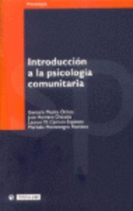 INTRODUCCIÓN A LA PSICOLOGIA COMUNITARIA | 9788497881234