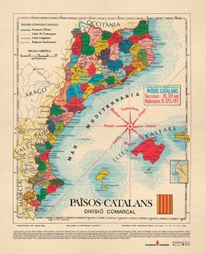 MAPA PAÏSOS CATALANS (70 X 50) | 9789201797513 | BALLESTER CANALS, JOAN / BESCOS, ANTONI
