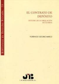 CONTRATO DE DEPOSITO, EL | 9788476984192 | OZCARIZ MARCO, FLORENCIO