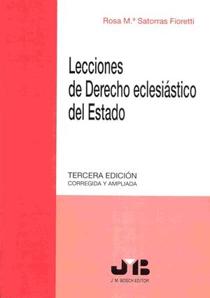 LECCIONES DE DERECHO ECLESIASTICO DEL ESTADO | 9788476987230 | SATORRAS FIORETTI, Mª ROSA