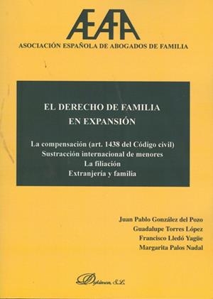 DERECHO DE FAMILIA EN EXPANSIÓN, EL. LA COMPENSACIÓN (ART. 1438 DEL CÓDIGO CIVIL) SUSTRACCIÓN INTERNACIONAL DE MENORES. LA FILIACIÓN. EXTRANJERÍA Y FA | 9788498497700 | GONZÁLEZ DEL POZO, JUAN PABLO / TORRES LÓPEZ, GUADALUPE / LLEDÓ YAGÜE, FRANCISCO / PALOS NADAL, MARG