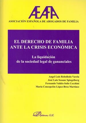 DERECHO DE FAMILIA ANTE LA CRISIS ECONÓMICA, EL. LA LIQUIDACIÓN DE LA SOCIEDAD DE GANANCIALES. | 9788498498608 | ASOCIACIÓN ESPAÑOLA DE ABOGADOS DE FAMILIA