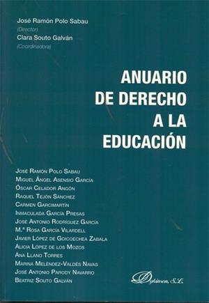 ANUARIO DE DERECHO A LA EDUCACIÓN. | 9788499829975 | POLO SABAU, JOSÉ RAMÓN / SOUTO GALVÁN, CLARA