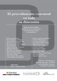 PROCEDIMIENTO CONCURSAL EN TODA SU DIMENSIÓN, EL. FUNDIECO | 9788490851463 | CARRE DÍAZ-GÁLVEZ, JOSÉ MARÍA DEL / LOPO LÓPEZ, MARÍA ANTONIA / MARTÍN MOLINA, PEDRO B.