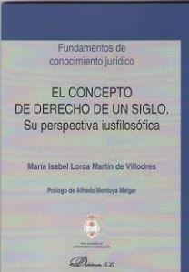 CONCEPTO DE DERECHO DE UN SIGLO. SU PERSPECTIVA IUSFILOSÓFICA, EL | 9788490859001 | LORCA MARTÍN DE VILLODRES, MARÍA ISABEL