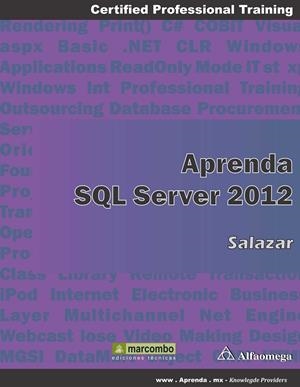 APRENDER SQL SERVER 2012 | 9788426719805 | SALAZAR DÍEZ, FRANCISCO