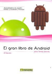 GRAN LIBRO DE ANDROID 4ªED., EL | 9788426721679 | TOMÁS GIRONÉS, JESUS