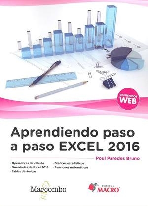 APRENDIENDO PASO A PASO EXCEL 2016 | 9788426724625 | PAREDES BRUNO, POUL