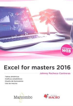 EXCEL FOR MASTERS 2016 | 9788426724847 | PACHECO CONTRERAS, JOHNNY