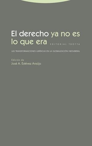 DERECHO YA NO ES LO QUE ERA, EL | 9788498799934 | ESTEVEZ ARAUJO, JOSE A.