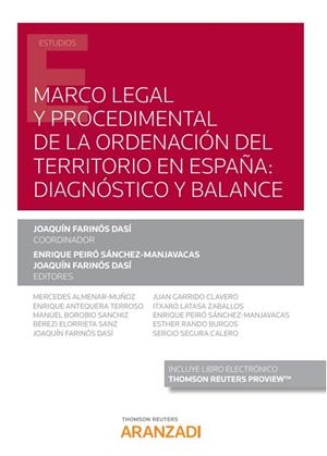 MARCO LEGAL Y PROCEDIMENTAL DE LA ORDENACION DEL TERRITORIO EN ESPAÑA | 9788413459127 | FARINOS DASI, JOAQUIN