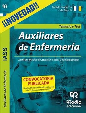 AUXILIARES DE ENFERMERÍA DEL IIASS. CABILDO SANTA CRUZ DE TENERIFE. TEMARIO Y TEST | 9788416506446 | OCHOA GUERRA, ODETTE