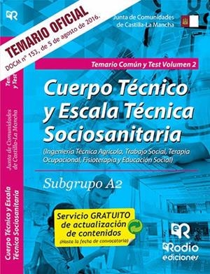 SUBGRUPO A2. TEMARIO COMÚN Y TEST. VOLUMEN 2. JUNTA DE COMUNIDADES DE CASTILLA LA MANCHA | 9788416745722 | ROBLEDO DE DIOS, TOMAS JESUS