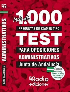 ADMINISTRATIVOS DE LA JUNTA DE ANDALUCÍA. MÁS DE 1.000 PREGUNTAS DE EXAMEN TIPO TEST. | 9788417439408 | FORO FORMACIÓN Y PREPARACIÓN DE OPOSICIONES, SOCIEDAD CIVIL
