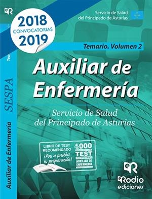 AUXILIAR DE ENFERMERÍA. SERVICIO DE SALUD DEL PRINCIPADO DE ASTURIAS. TEMARIO VOLUMEN 2. | 9788417439804 | VARIOS AUTORES