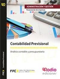 CONTABILIDAD PREVISONAL. FNANCIACIÓN DE EMPRESAS | 9788416232826 | SANCHO FRIAS, JOSE AMADOR