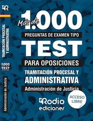 CUERPO DE TRAMITACIÓN PROCESAL Y ADMINISTRATIVA. ADMINISTRACIÓN DE JUSTICIA. MÁS DE 1.000 PREGUNTAS TIPO TEST PARA OPOSICIONES. | 9788417661274 | OCHOA GUERRA, ODETTE CONCEPCION