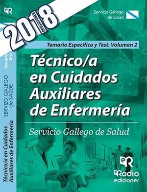 TECNICO/A EN CUIDADOS AUXILIARES DE ENFERMERIA. SERGAS. PARTE ESPECIFICA TEMARIO Y TEST VOLUMEN 2 | 9788417287818 | VARIOS AUTORES