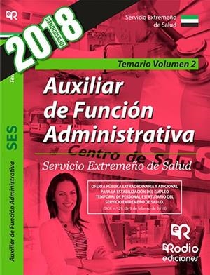 TEMARIO. VOLUMEN 2. AUXILIAR DE LA FUNCIÓN ADMINISTRATIVA DEL SES. | 9788416963911 | VARIOS AUTORES