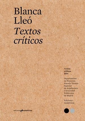 TEXTOS CRÍTICOS #12 | 9788417905545 | LLEO, BLANCA