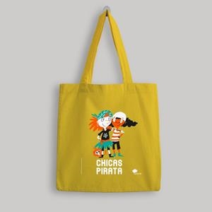BOLSA DE TELA 'CHICAS PIRATA' - COLOR AMARILLO | 9788418133978 | GOMEZ / ISERN
