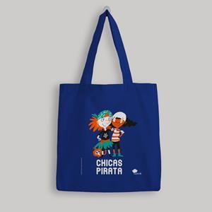 BOLSA DE TELA 'CHICAS PIRATA' - COLOR AZUL | 9788418133985 | GOMEZ / ISERN