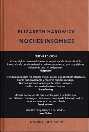 NOCHES INSOMNES | 9788417978525 | HARDWICK, ELIZABETH